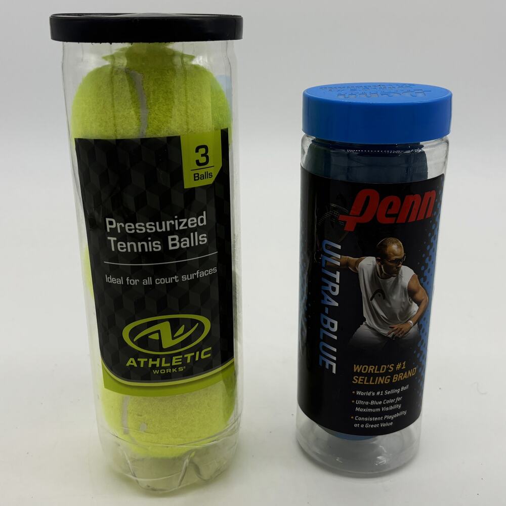 3 Penn Racquet 3 Athletic Tennis Balls Sporting Goods Racket Sports Court New